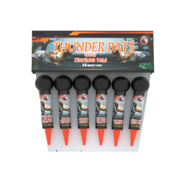 Thunder Bats With Cracking Tails 6 Pack - Image 2
