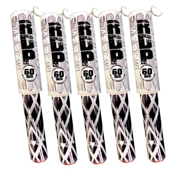 White Handheld Smoke Grenade Flares (5Pack)