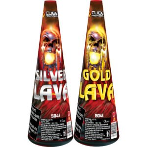 Gold and Silver Lava Fountains