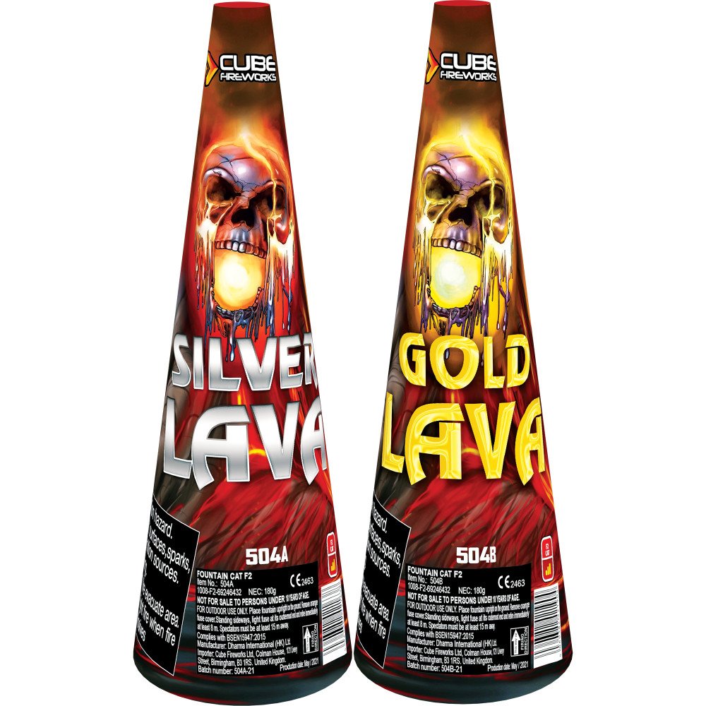 Gold and Silver Lava Fountains - Image 2