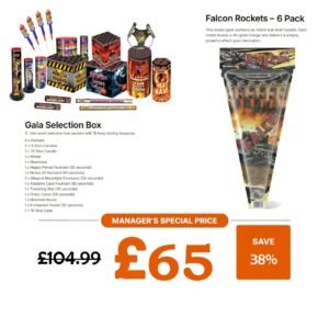 Gala Selection Box + Falcon Rockets – 6 Pack
