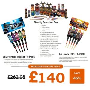 Shindig Selection Box + Air Hawk  – 5 Pack + Sky Hunters – 5 Pack