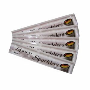 5 packs of 5 x 10″ Gold Legacy Sparklers - (25 sparklers in total)
