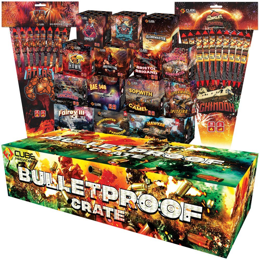 Cube Fireworks Bulletproof Crate